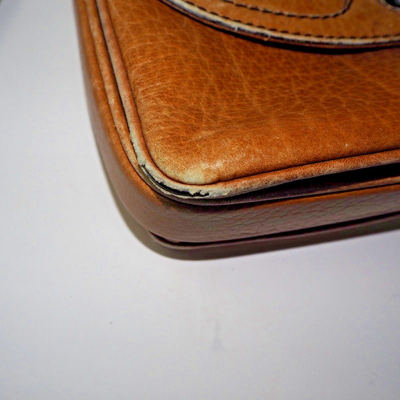Vintage GOLDPFEIL CARACCIOLA (West Germany) Brown Leather Saddle Bag - Picture 6 of 16